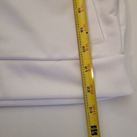 Adidas White Full Zip Track Jacket Youth XL Three Stripes Logo Streetwear - Picture 6 of 8